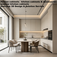 Weißeichen Moderne Soft-Close Umweltfreundliche Anpassbare Einbau-Multifunktions-Aufbewahrungs-Holzküchenschränke