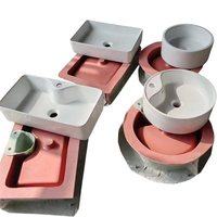 Moule en silicone et fibre de verre pour lavabo en béton, divers styles, pour usage domestique