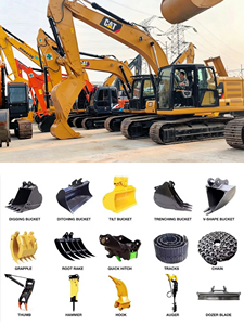 Excavadora usada de bajo kilometraje, miniexcavadora de cadenas de 2 toneladas, excavadora CAT usada, excavadora de segunda mano, miniexcavadora compacta usada - Product Image 5