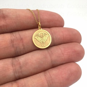 <span class=keywords><strong>Collana</strong></span> MECYLIFE personalizzata con farfalla dorata, ciondolo delicato a forma di <span class=keywords><strong>luna</strong></span> e farfalla, gioiello con pendente a forma di animale - Product Image 1