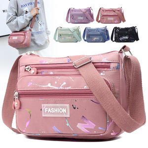 Sac messager tendance pour femme, vert, multi-couches, avec fermeture éclair, imperméable, sac bandoulière pour usage quotidien, printemps 2025 - Product Image 5