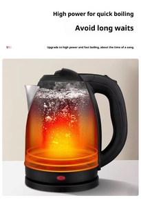 Khách Sạn Sử Dụng Cổ Điển 1.2L Xách Tay 304 Thép Không Gỉ Điện huýt sáo Trà Cà Phê Ấm Đun Nước Thân Thiện Với Môi - Product Image 4