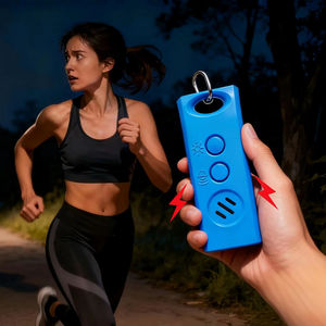 Alarme personnelle portable mini rechargeable avec lampe torche LED pour enfants, personnes âgées, USB C, anti-vol, alarme d'urgence - Product Image 2