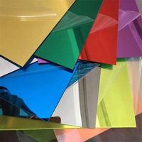 Plaque miroir en acrylique PMMA recyclable Guangmei GM-001, vente en gros d'usine, or, flexible, taille personnalisable, épaisseur 1-6 mm