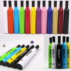 Custom Printing Advertise Business Gift Promotion Travel Rainy Sunny 3 Folding <b>Umbrella</b> Logo Foldable Wine Bottle <b>Umbrellas</b> - Product Image 2