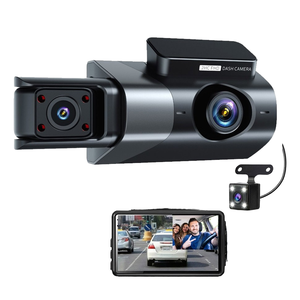 3 kênh HD 1080P Xe hộp đen DVR 3-inch IPS Dashcam Máy quay phim với WDR & 3-Lens wifi xe Dash ghi - Product Image 1