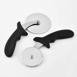 Stainless Steel Pizza Cutter <b>Roller</b> With Black Handle For Kitchen Baking Tools Small And <b>Large</b> Sizes - Product Image 1