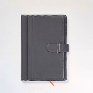 Planner 2025 Mental Health Customizable A5 Hardcover Leather Cover Notebook Reading <b>Journal</b> 100 Sheets for Business Gift - Product Image 1