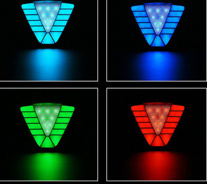 New 12V <span class=keywords><strong>LED</strong></span> RGB đuổi theo năng động tự động đèn Flash phanh đèn cho phổ Car Auto pilot dừng an toàn tam giác cảnh báo đèn - Product Image 6