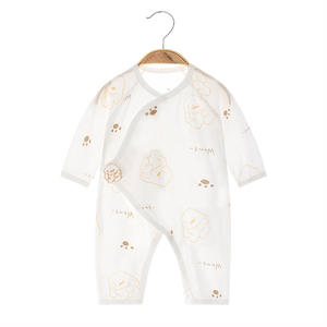 Ropa de Verano para Bebés Recién Nacidos, Protección Solar, Informal, Unisex, de Algodón Puro, <span class=keywords><strong>Mono</strong></span> de Manga Larga con Dibujos Animados - Product Image 2