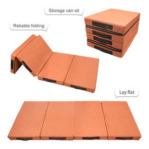 Matelas <span class=keywords><strong>de</strong></span> sol pliable en mousse léger 4-en-1 peu encombrant avec sac <span class=keywords><strong>de</strong></span> rangement moderne, tapis <span class=keywords><strong>de</strong></span> couchage multifonctionnel pour dortoir et hôpital - Product Image 3