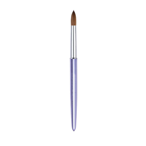 Pinceau à ongles en acrylique violet avec manche en acrylique, 100% poils de Kolinsky purs, personnalisation, poudre acrylique pour nail art, pinceau de manucure - Product Image 2
