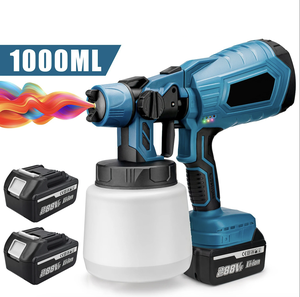 <span class=keywords><strong>Pistolet</strong></span> pulvérisateur de peinture sans fil OEM en promotion avec réservoir de 1000 ml pour murs, plafonds <span class=keywords><strong>et</strong></span> meubles - Product Image 1
