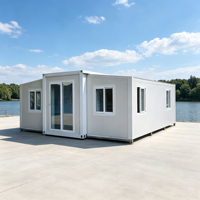 Capsule spatiale mobile pour hôtel, maison miniature, 2 lits, 1 salle de bain, préfabriquée, modulaire, ignifuge, résistante au froid et au vent