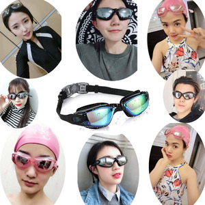 Amz Hot Bán Kính Bơi Giá Thấp Kính Bơi Với Nắp Mũi Không Có Rò Rỉ Chống Sương Mù UV Bảo Vệ Kính Bơi - Product Image 6