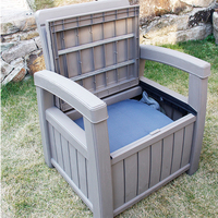 Ensembles de chaises de jardin détachables, siège de rangement extérieur, meubles d'extérieur pour porche