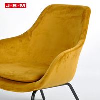 Salle de conférence française moderne Salle de séjour en mousse Fauteuil de loisirs en tissu cachemire pour une place