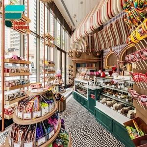 Perakende sakızlı şeker vitrin rafları şeker ahşap Kiosk için fabrika fiyat şeker ekran - Product Image 3