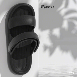 Sandales d'été tendance respirantes pour femmes, à double sens, semelles épaisses antidérapantes, bout ouvert, fermeture à enfiler pour la plage - Product Image 6