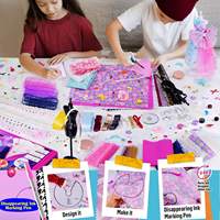 Kit de création de mode fantastique et science-fiction pour filles de 6 à 12 ans, plus de 1000 pièces |   Kit de couture DIY avec 6 mannequins, cadeau d'anniversaire pour enfants