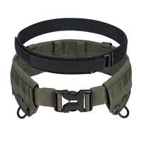 Ceinture tactique multifonctionnelle pour hommes avec boucle en acier à verrouillage automatique, ensemble de pochettes et étuis en nylon
