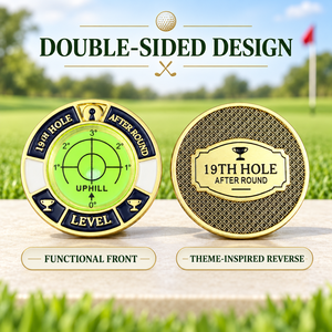 Custom Designed Golf Green Reader Bubble Level Metal Slope Reading Aid for Pro Shop Club and Tournament Factory Direct Wholesale - Product Image 2