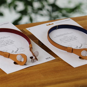 Correa elegante de cuero para auriculares, correa deportiva antipérdida y anticaída para auriculares con cable, logotipo personalizado del fabricante. - Product Image 2