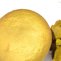 Poudre de Lueur Comestible Dorée Métallique OEM Sans E171 pour Décoration de Gâteaux de Noël et Pâtisserie