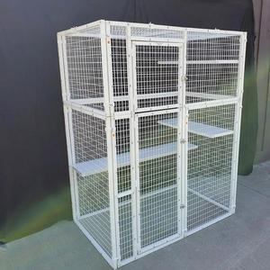 Outdoor Galvanized Steel Wire Dog Kennel Rectangle Lockable Pet <b>Cage</b> for Large Dogs Stable Simple Design All Seasons Use - Product Image 4