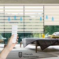 TYSH Mini Control Remoto Moderno por Voz Google Alexa Tuya WiFi para Abreventanas y Cortinas Inteligentes 25, Tubo Motorizado para Decoración del Hogar