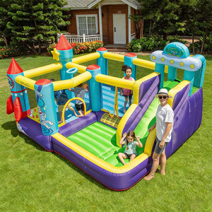 Nuevo Modelo de Castillo Inflable y Brincolín con Diseño Elegante y Tobogán para <span class=keywords><strong>Alquiler</strong></span> en Bodas y Eventos - Product Image 1