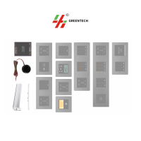 Système de contrôle de chambre d'hôtel rétro élégant durable 4 voies Double pôle étanche ABS écran tactile IPTV automatisation fils réseau IP66