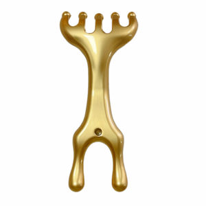 หวีไม้จันทน์ทองคำสำหรับนวดหนังศีรษะแบบพกพา ใช้สำหรับดูแลเส้นผม - Product Image 1