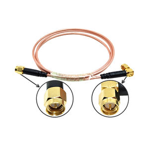 Cable Coaxial RF RG316 SMA Macho a SMA Macho en Ángulo Recto de 1 Metro - Product Image 2