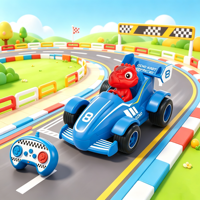 Kart RC 2,4 GHz avec lumière et son, voiture télécommandée avec rotation à 360 degrés pour garçons et filles
