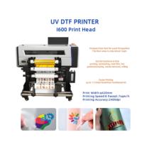 Eizoulyn A2 42cm XP600 TX800 Argent Laser Or Film Rouleau à Rouleau Or Uvdtf Or Imprimante Uv Dtf Avec Stratification
