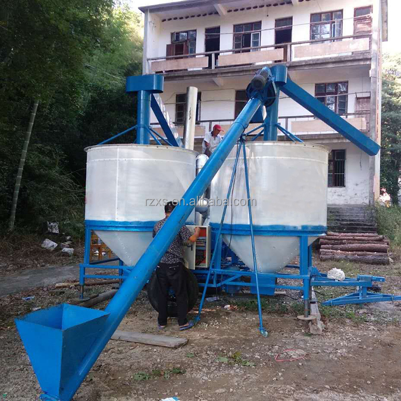 Great quality Mobile grain silo-bin dryer with husk as fuel