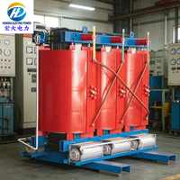 Transformateur triphasé à bobinage toroïdal en aluminium Hongda haute efficacité 100 kVA 50/60 Hz, type sec, 35 kV, pour distribution d'énergie