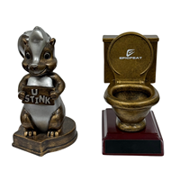 Trophées de football américain en résine de haute qualité, souvenirs sportifs, cadeaux amusants, trophées de perte U STINK Skunk Loser
