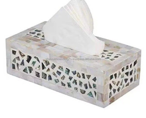 Best Quality Modern Tissue Box Holder For Home And Office Decorative <b>Tabletop</b> <b>Storage</b> Organizer Available At Competitive Price - Product Image 2