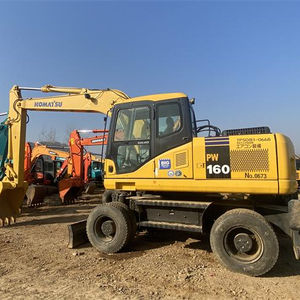 Excavadora de ruedas wd160 pw160 komatsu, excavadora Original usada, precio bajo - Product Image 1