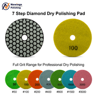Disques de polissage diamantés à liant résineux, flexibles et à grain très fin, pour le polissage à sec du granit, du marbre, du quartz et de la pierre, pour meuleuse d'angle