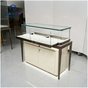 <span class=keywords><strong>Vitrine</strong></span> de présentation haut de gamme pour bijoux avec logo personnalisé, tiroirs éclairés et éclairage intégré pour <span class=keywords><strong>vitrine</strong></span> de magasin - Product Image 4