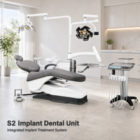 Fauteuil dentaire Sidebox Free Implant S2-IMPLANT ergonomique, électrique, réglable, à quatre poignées, gain de place pour clinique