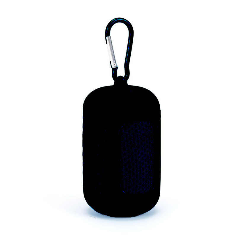 Serviette noire avec étui