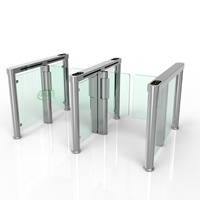 Torniquete Automático de Puerta Abatible con Carcasa de Acero Inoxidable 304 para Control de Acceso Peatonal Seguro
