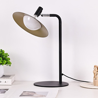 Lampe de bureau LED de style nordique avec lumière chaude, commande tactile, design réglable - Finition métallique pour chambre et bureau