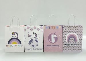 2026 16*8*22 ซม. กระเป๋าใส่ของลายการ์ตูนยูนิคอร์นสายรุ้งแบบใหม่ กระเป๋าถือน่ารัก กระเป๋าของขวัญ - Product Image 2