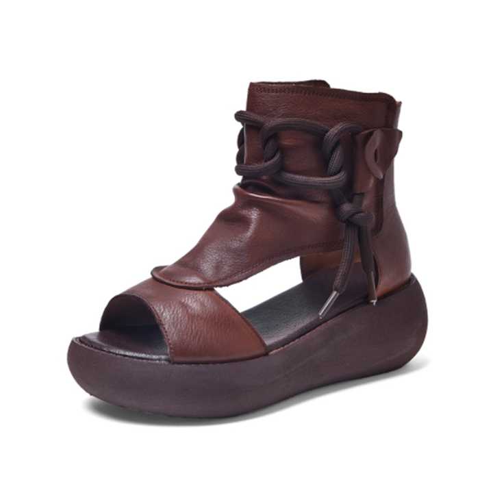 2022 New fashion summer luxury casual comfort platform leather ladies