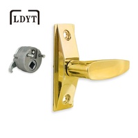 Poignée de porte à levier DL2150RHBR, quincaillerie de verrouillage, entrée de magasin, côté droit, série 4560, poignée à levier avec pêne dormant et bouchon à came